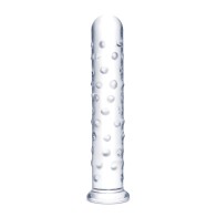 10" Extra Large Glass Dildo - Clear