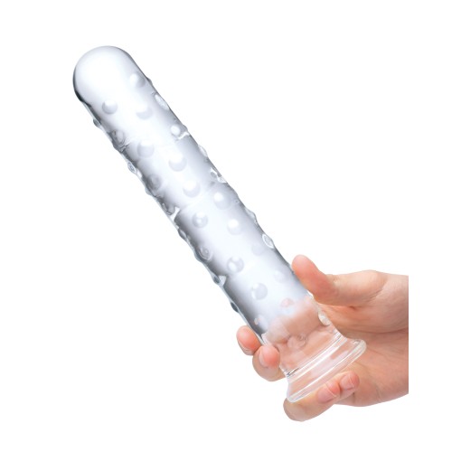 10" Extra Large Glass Dildo - Clear