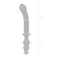 Dildo Cristal Doble Puntas 10" - Azul