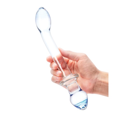 Glas 9.5" Double Play Dual Ended Dildo - Clear