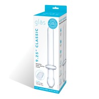 Dildo Doble Punta Clásico de Cristal 9.25" Transparente