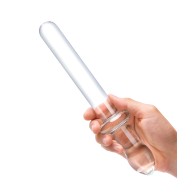 Dildo Doble Punta Clásico de Cristal 9.25" Transparente