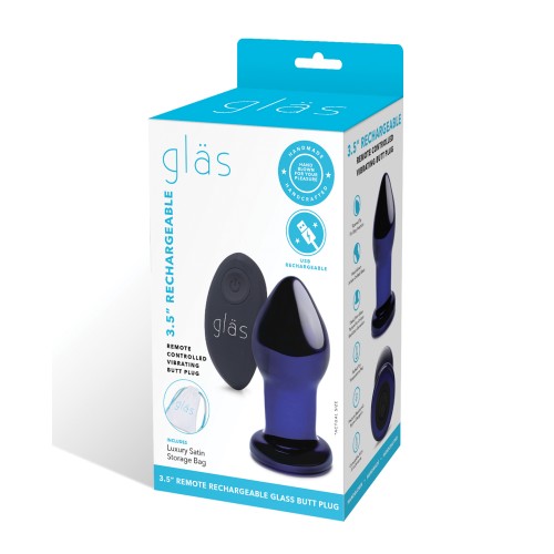 Glas 3.5" Rechargeable Vibrating Butt Plug