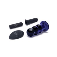 Glas 3.5 Rechargeable Vibrating Butt Plug - Blue