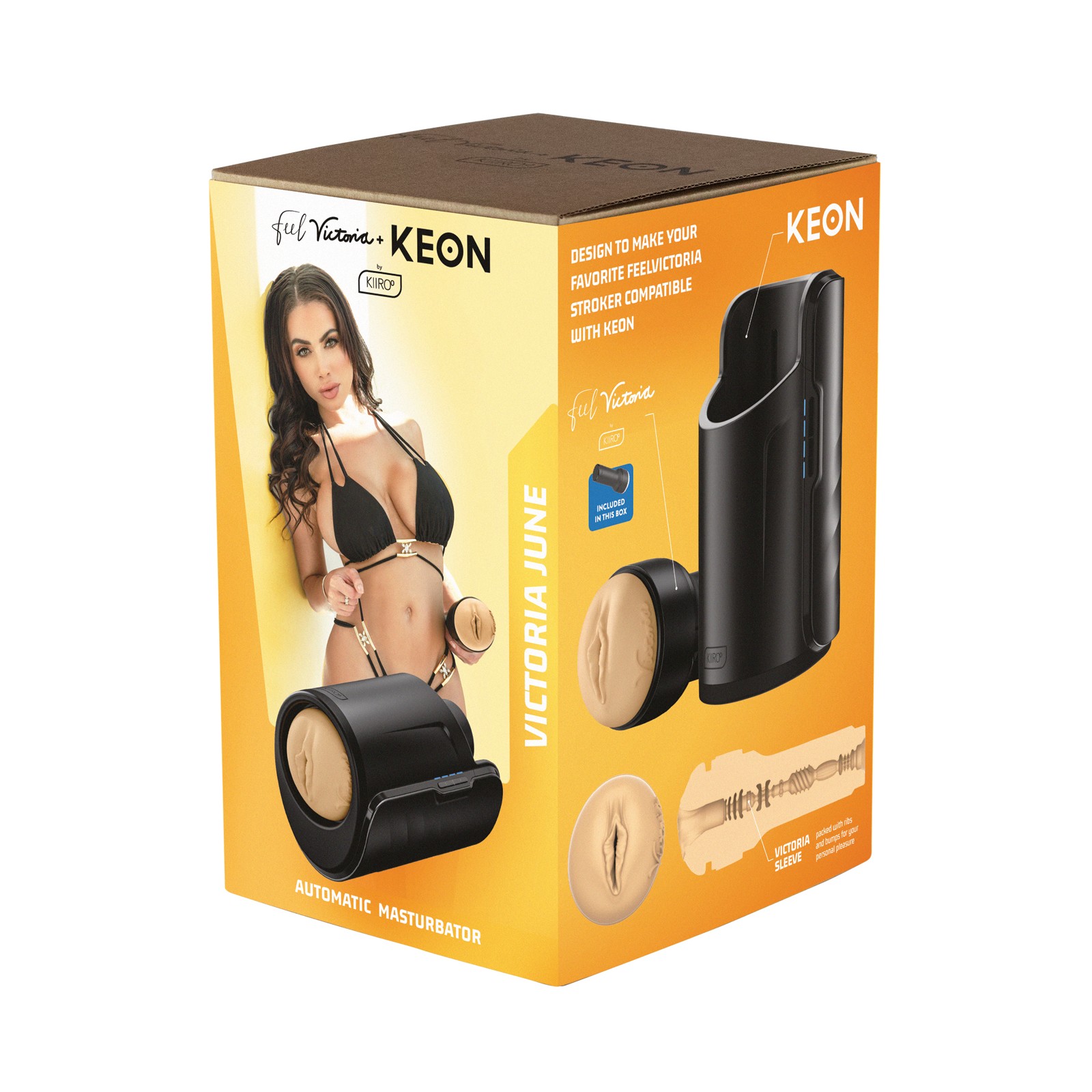 Kiiroo Keon Feel Stars Stroker Combo Set - Victoria June