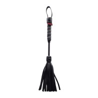 Flogger de Cuero Mini Rouge Negro