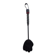 Rouge Mini Leather Hand Paddle - Black