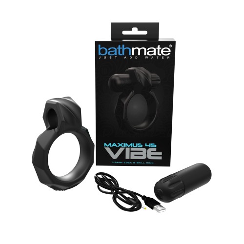 Bathmate Maximus Vibe 45 Cock Ring - Black