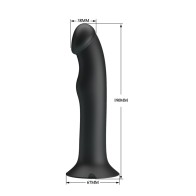 Pretty Love Murray Pulsating Dildo - Black