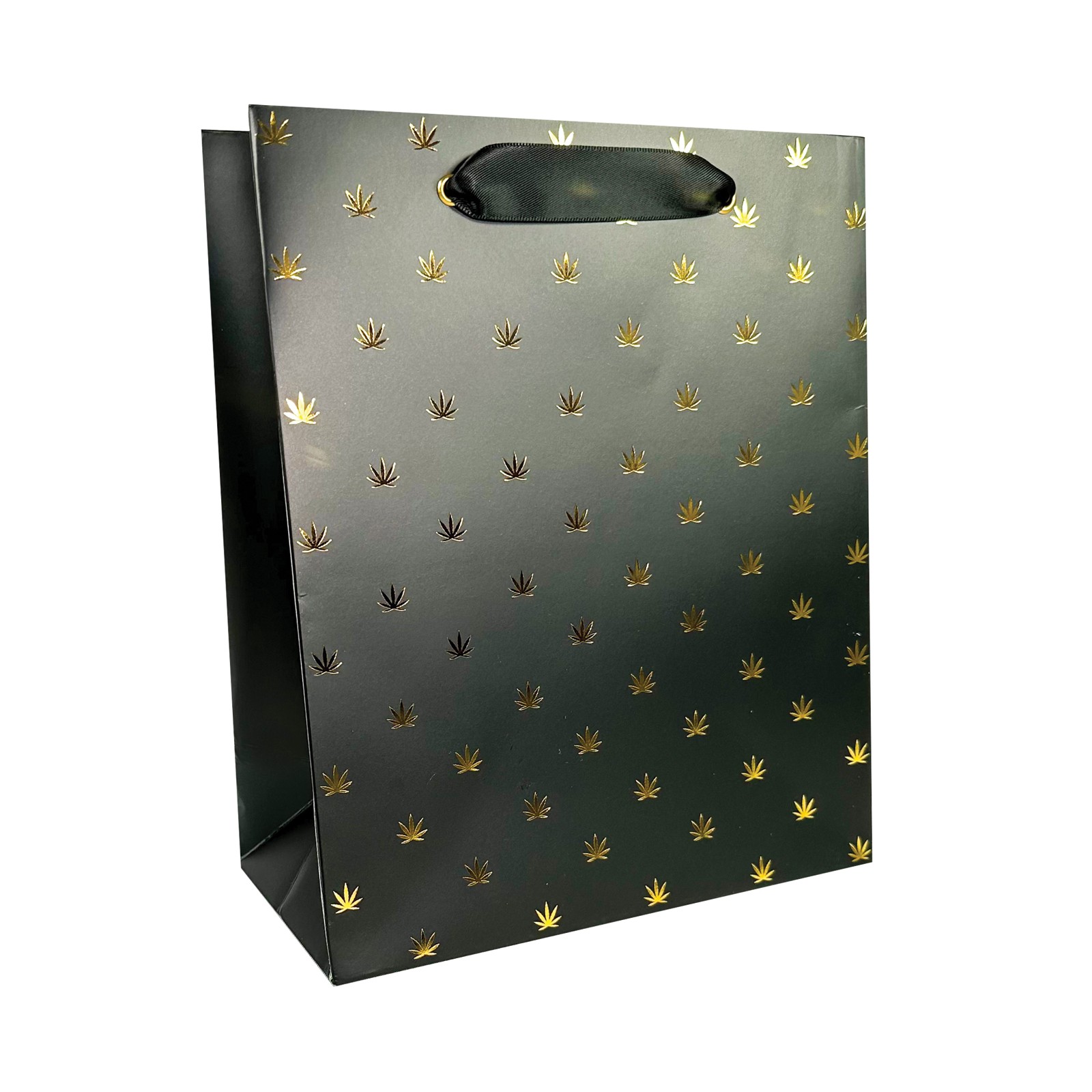 Polka Pot Black Gold Gift Bag