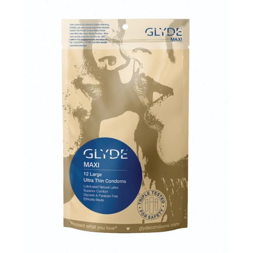 Glyde Maxi Condoms Pack of 12