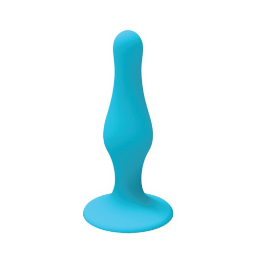 Nobu Rainbow Large Silicone Anal Plug - Blue