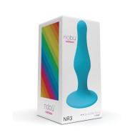 Nobu Rainbow Large Silicone Anal Plug - Blue