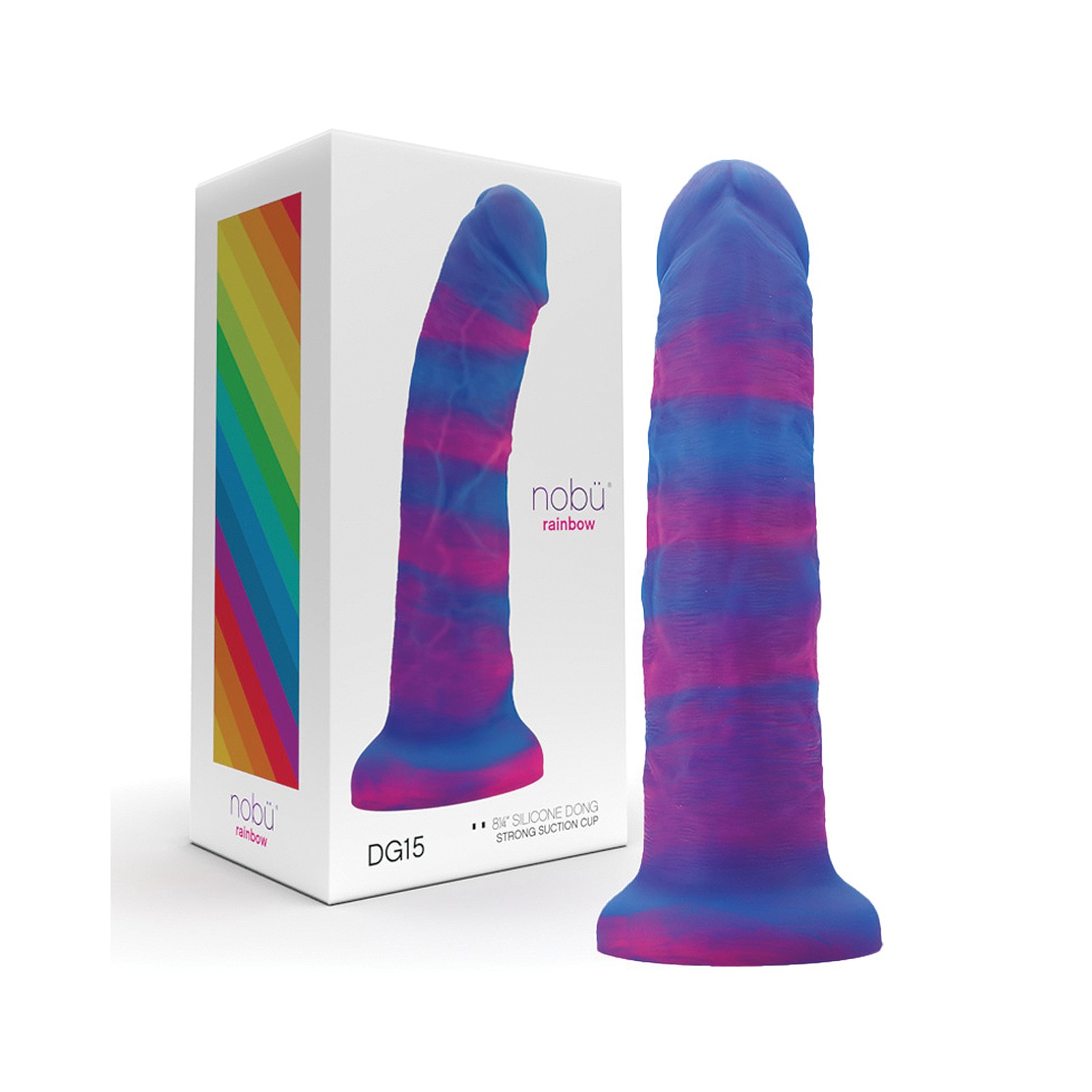 Dildo Nobu Rainbow de 8" - Cósmico