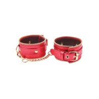 Nobu Fetish Handcuffs Red Gold