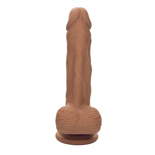 Studs Dual Density Silicone 5 Dildo Brown