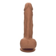 Studs Dual Density Silicone 5 Dildo Brown