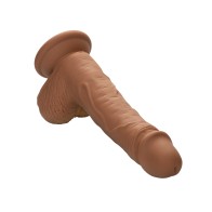 Studs Dual Density Silicone 5 Dildo Brown