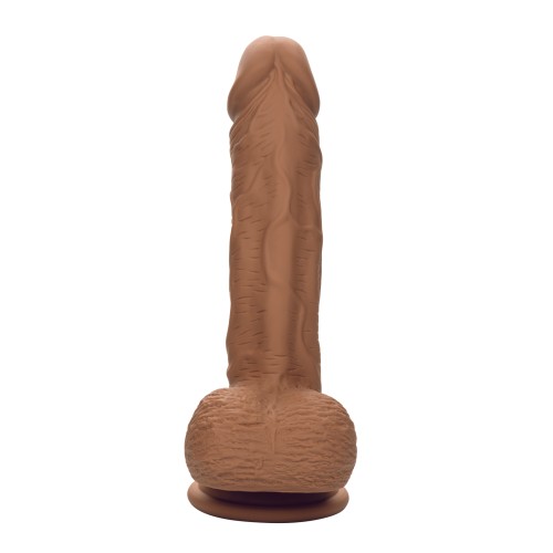 Dildo de Silicona Densidad Doble Studs 6.25" - Marrón