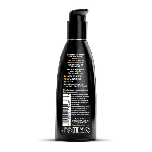 Lubricante a Base de Agua Wicked Sensual Care Aqua 2 oz Caramelo