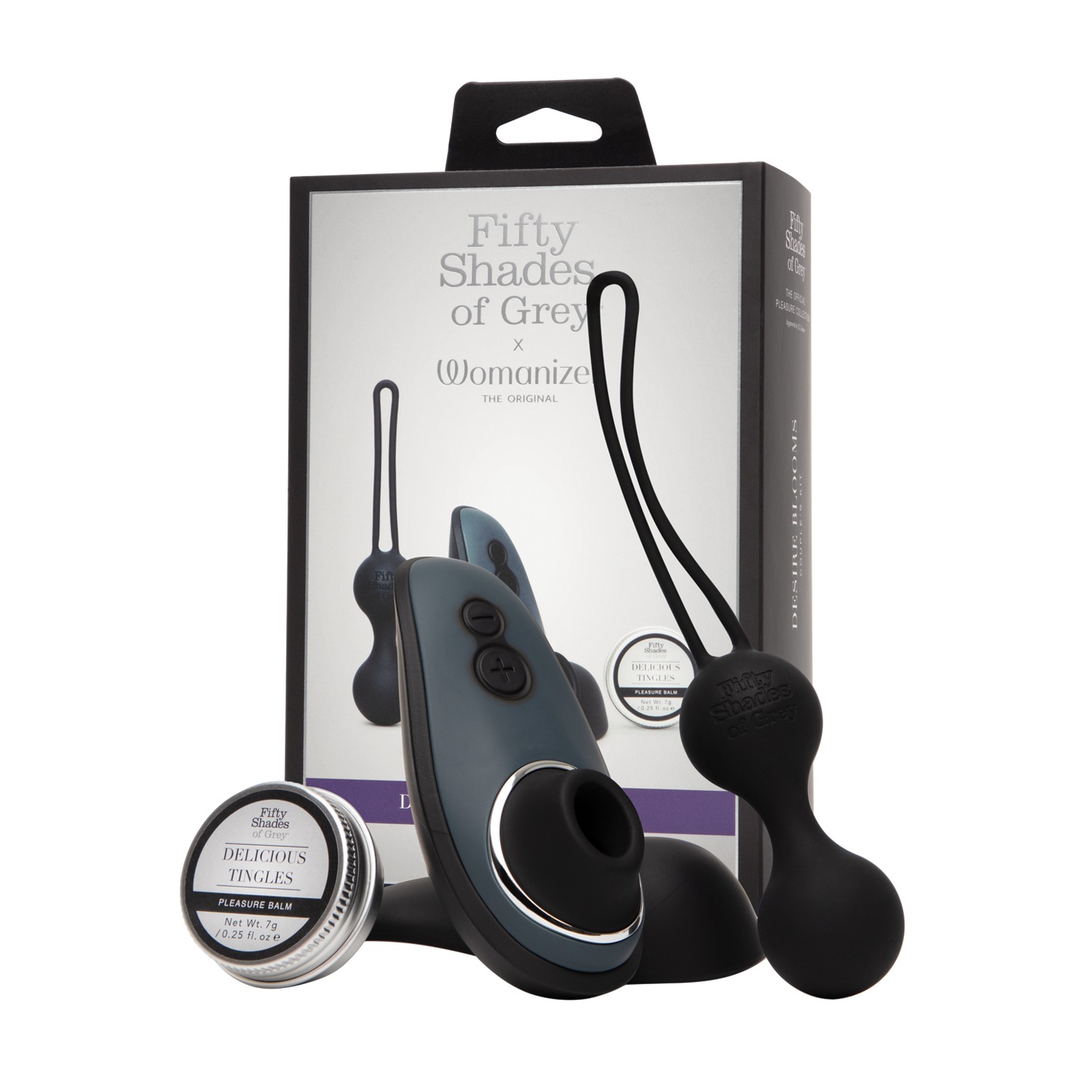 Fifty Shades of Grey & Womanizer Desire Blooms Kit