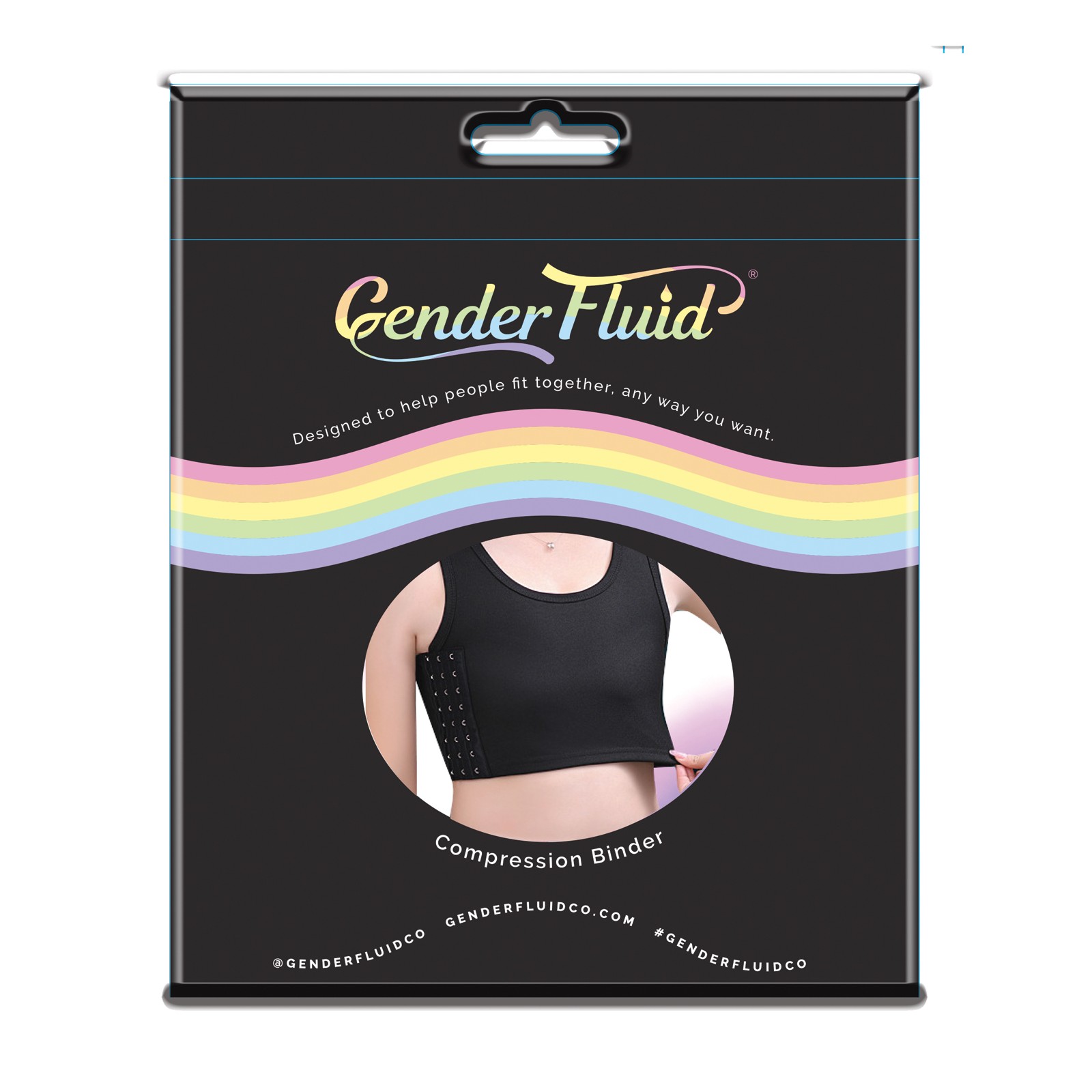 Binder de Compresión para Pecho Gender Fluid XXXL Negro