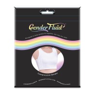 Gender Fluid Chest Compression Binder - M White