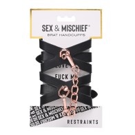 Sex & Mischief Brat Handcuffs - Playful Restraint