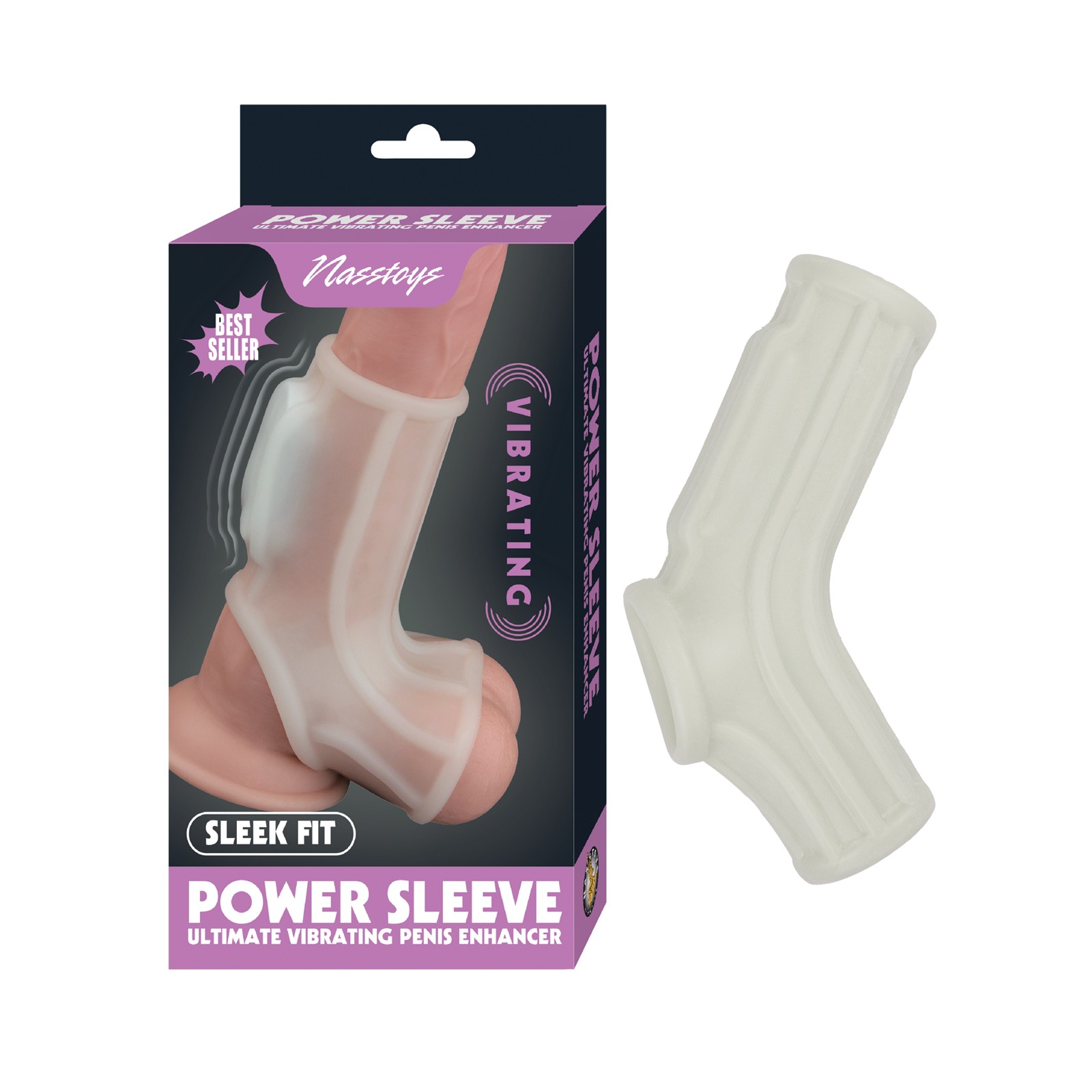 Vibrating Sleek Fit Power Sleeve White