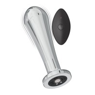 Ass-sation Remote Vibrating Metal Anal Bulb Silver