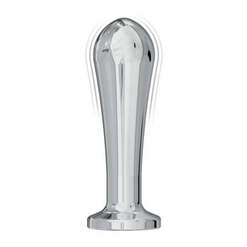 Ass-sation Remote Vibrating Metal Anal Bulb Silver