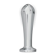 Ass-sation Remote Vibrating Metal Anal Bulb Silver