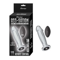 Plug Anal Vibrante Remoto de Metal Ass-sation