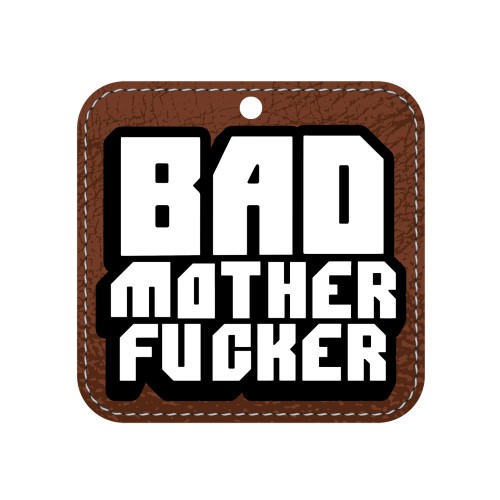 Wood Rocket Bad Mother Fucker Air Freshener New Car