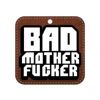 Wood Rocket Bad Mother Fucker Air Freshener New Car