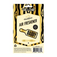 Wood Rocket Daddy Paddle Air Freshener Peach BGD Black Gold