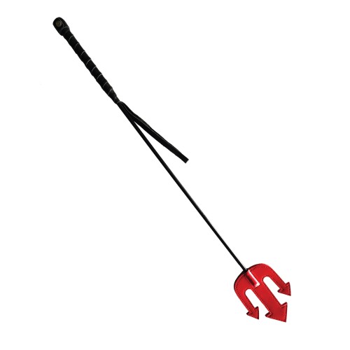 Rouge Devil Riding Crop Red