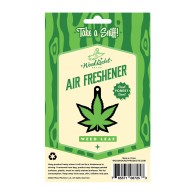 Wood Rocket Green Leaf Air Freshener Fresh Forest Scent