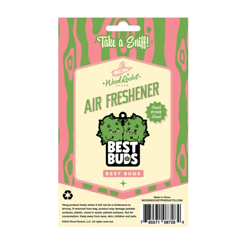 Wood Rocket Best Buds Air Freshener - Pine Scent