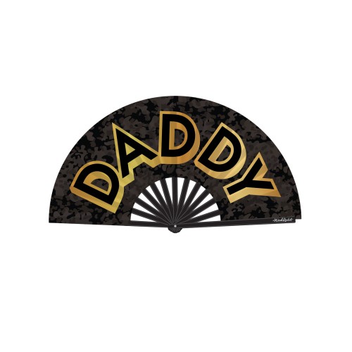 Wood Rocket Daddy Folding Hand Fan