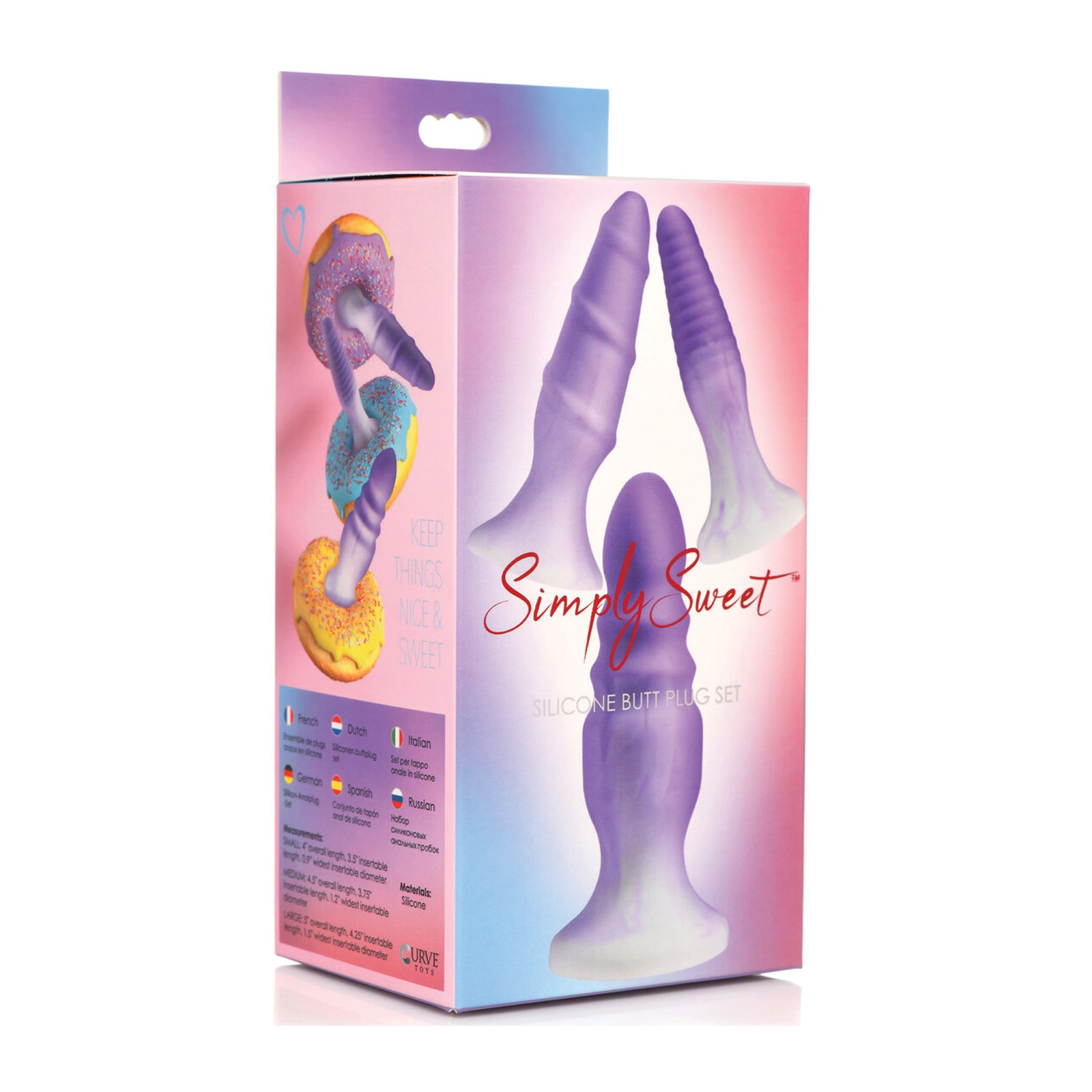 Set de Plug Anal de Silicona Simply Sweet para Placer Mejorado