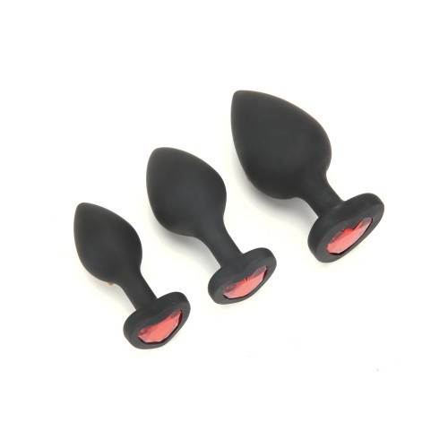 WhipSmart Heartbreaker 3 pc Set Black Red