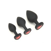 WhipSmart Heartbreaker 3 pc Set Black Red