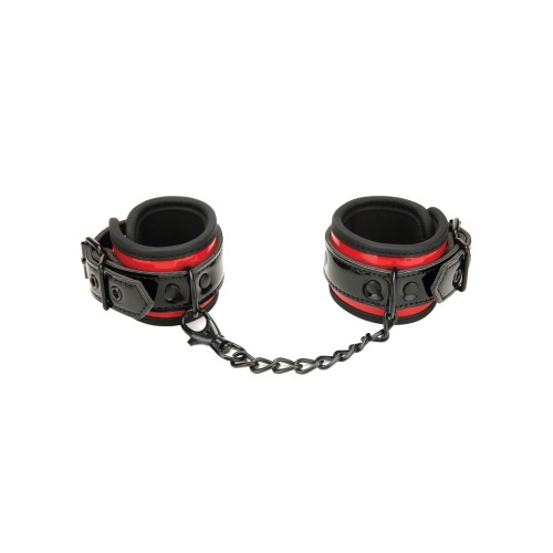 Heartbreaker Deluxe Love Cuffs - Black/Red