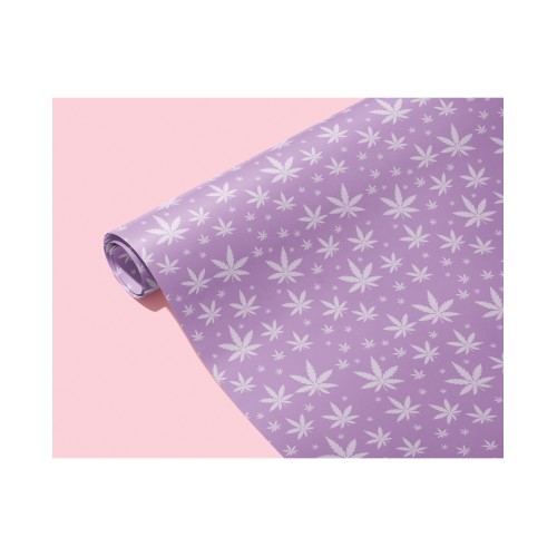 Purple Pot Leaf Wrapping Paper