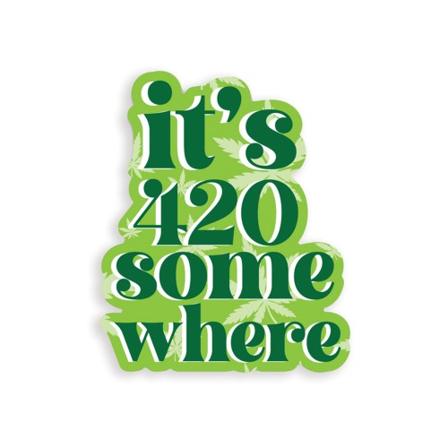 It's 420 Somewhere Sticker Pack of 3