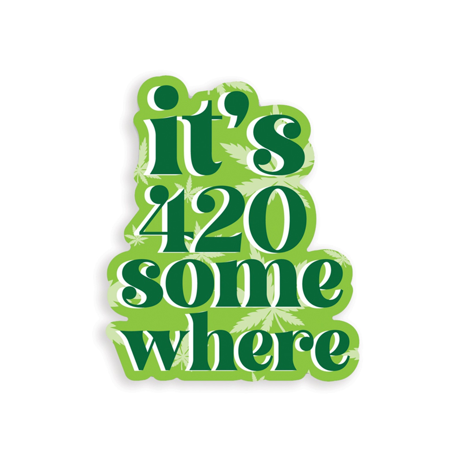 It's 420 Somewhere Sticker Pack of 3