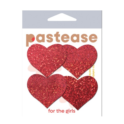 Pastease Glitter Heart Nipple Pasties for Fun