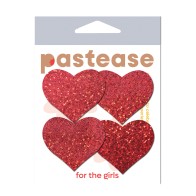 Pastease Glitter Heart Nipple Pasties for Fun