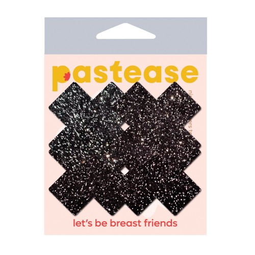 Pastease Premium Sparkle Plus X Black Nipple Pasties